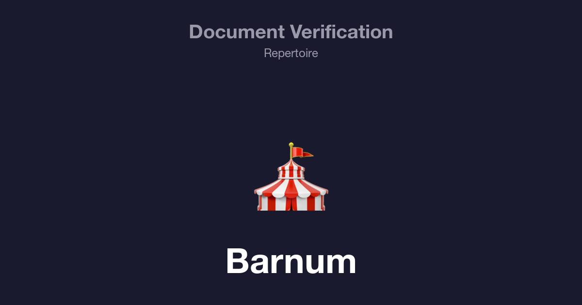 Document Verification | Barnum